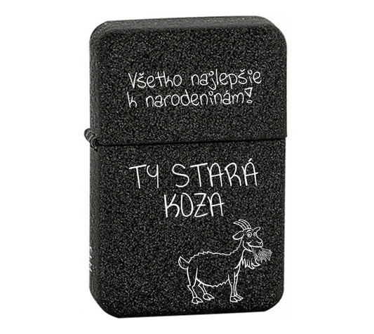 Benzínový zapaľovač ZAP040- Všetko najlepšie k narodeninám!