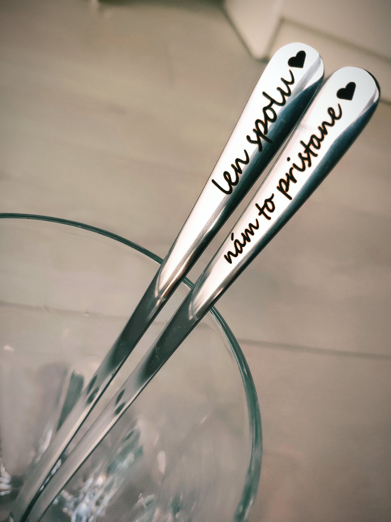 Lyžičky na limonádu/latte- Len spolu nám to pristane