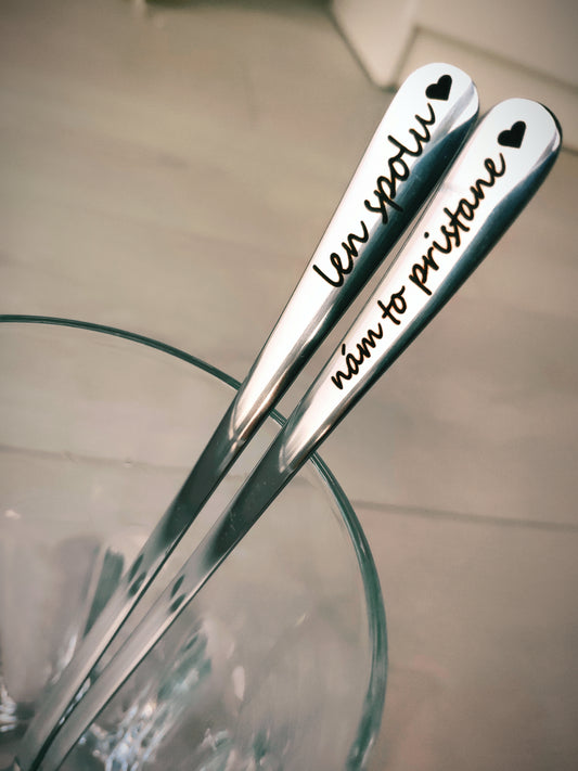 Lyžičky na limonádu/latte- Len spolu nám to pristane