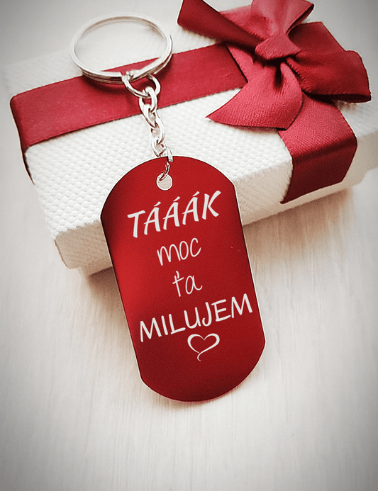 Kľúčenka P001-Milujem ťa/ Ľúbim ťa