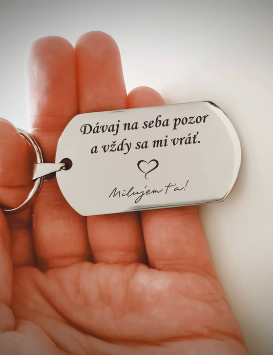 Kľúčenka P032-Dávaj na seba pozor