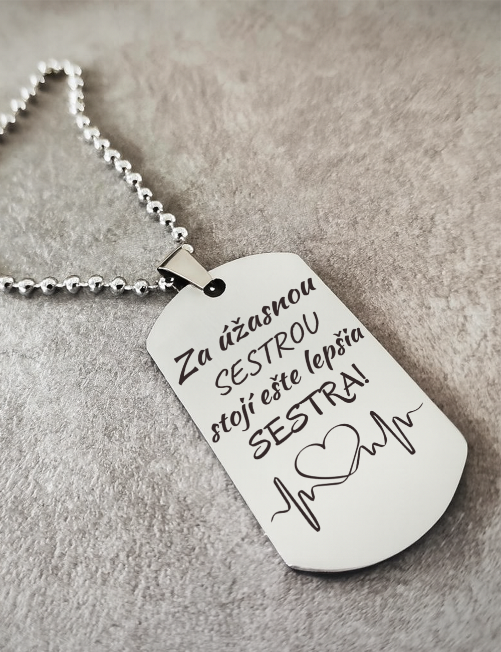 Prívesok s retiazkou T032- Pre sestru