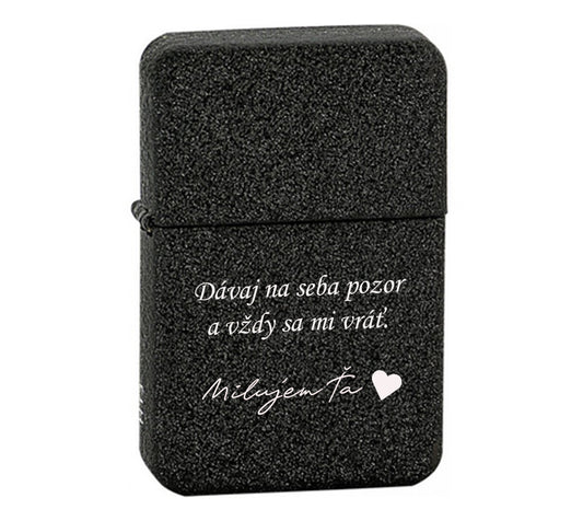 Benzínový zapaľovač ZAP040- Dávaj na seba pozor