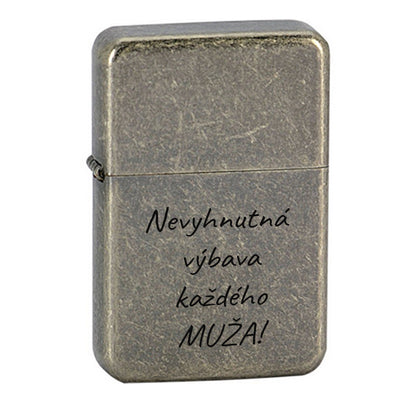 Benzínový zapaľovač ZAP042- Nevyhnutná výbava každého muža
