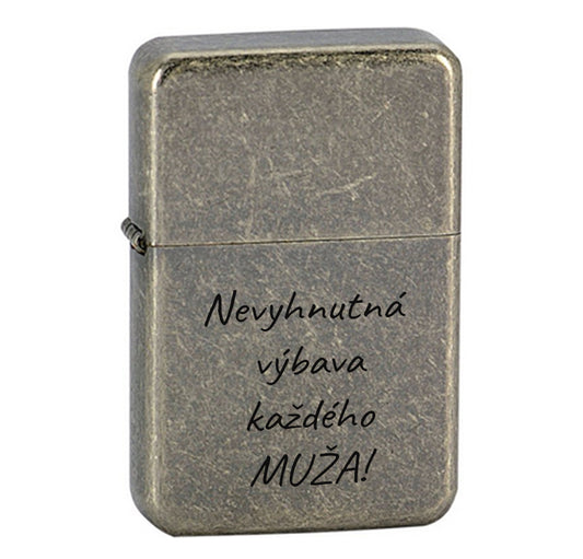 Benzínový zapaľovač ZAP042- Nevyhnutná výbava každého muža