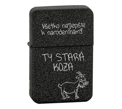 Benzínový zapaľovač ZAP040- Všetko najlepšie k narodeninám!