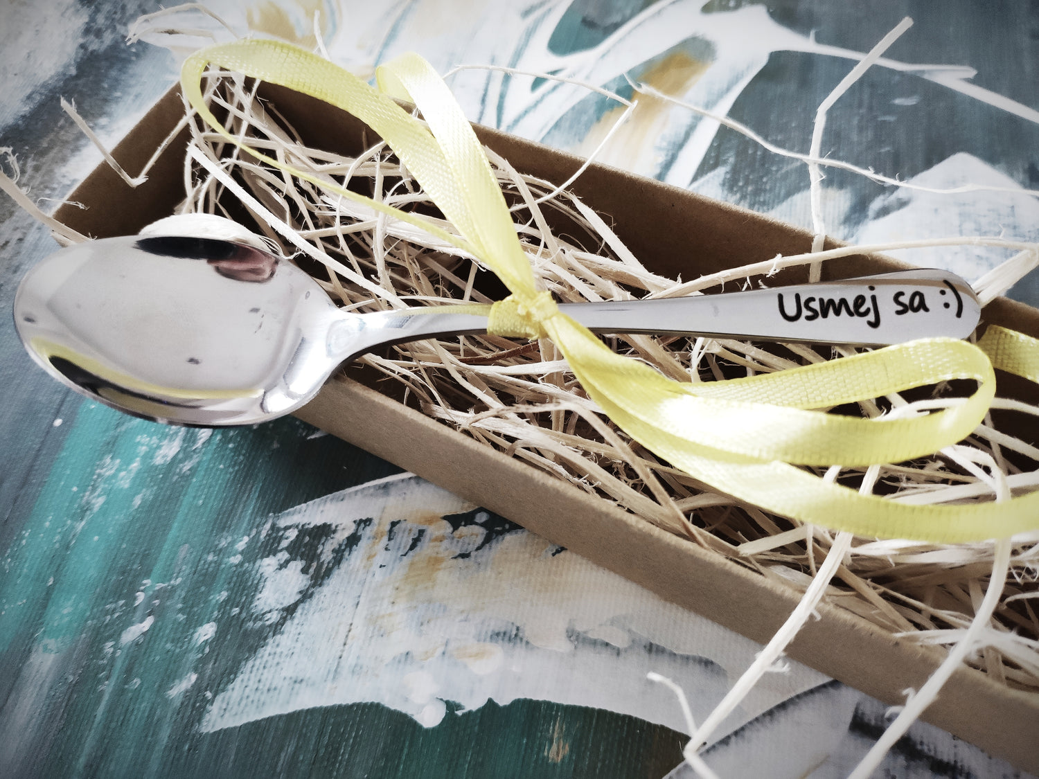 Lyžička čajová- Usmej sa :