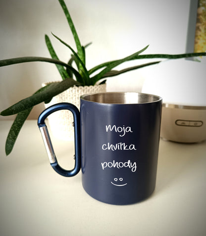 Nerezový hrnček S011-Moja chvíľka pohody