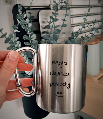 Nerezový hrnček S011-Moja chvíľka pohody