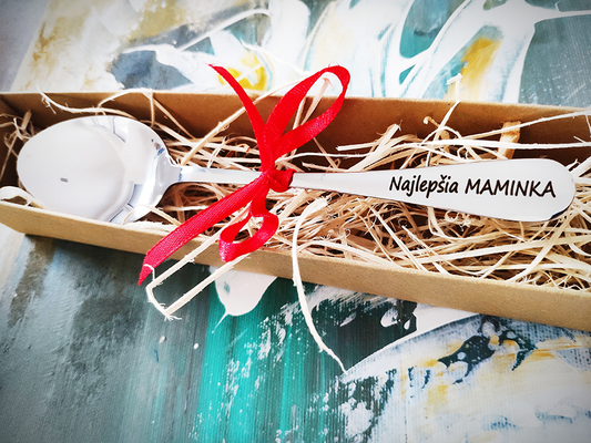 Stolová/polievková lyžička-Pre Maminku / Pre Tatinka