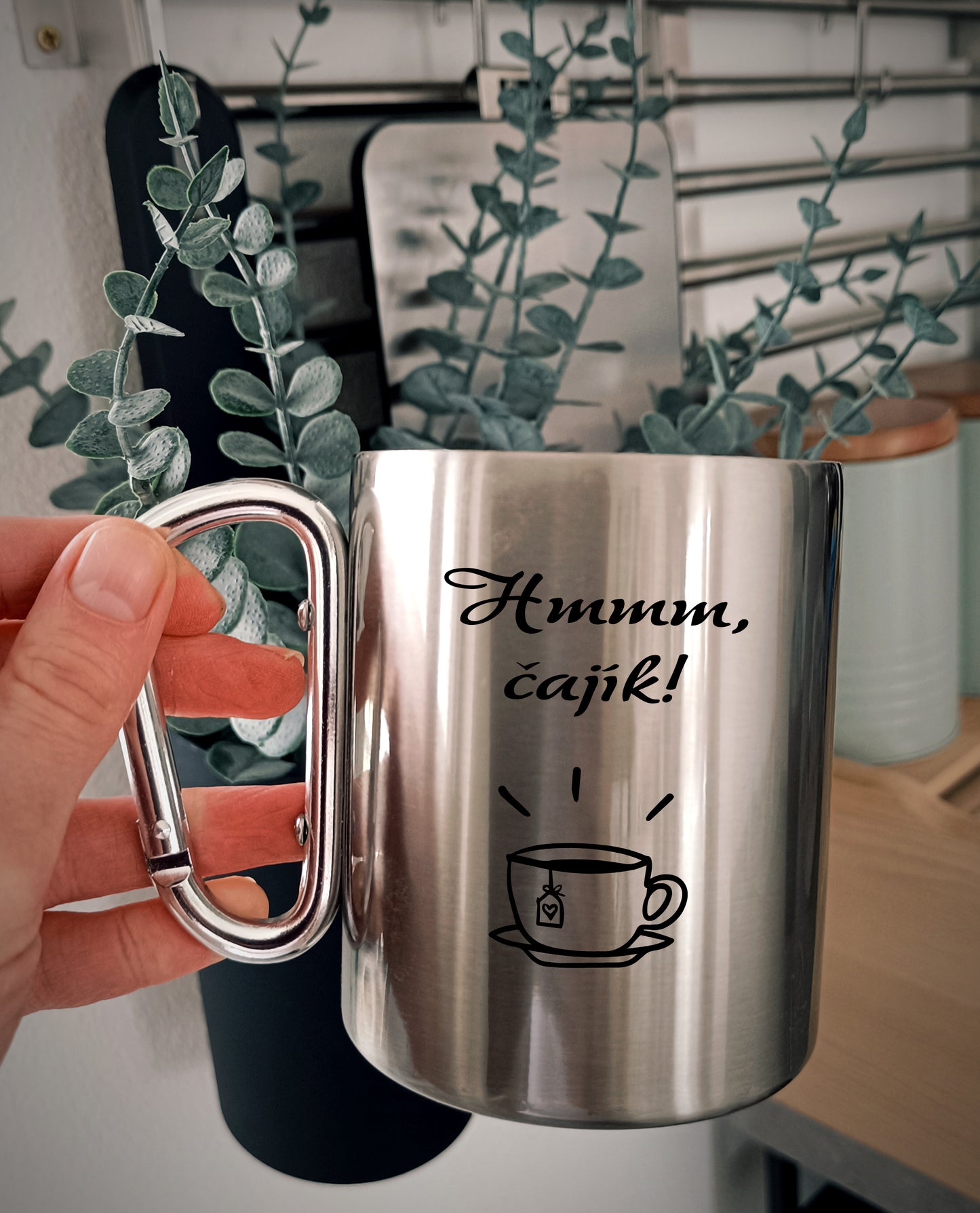 Nerezový hrnček S011-na čajík