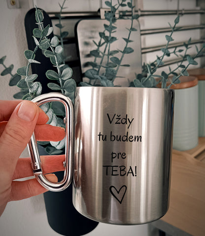 Nerezový hrnček S011-so zamilovaným textom