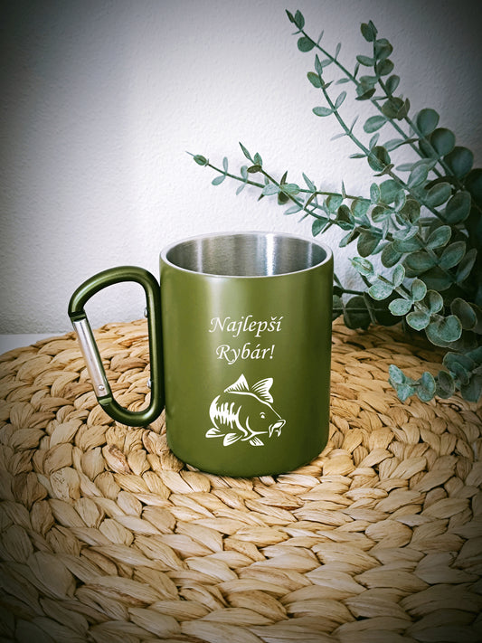 Nerezový hrnček S011-Najlepší rybár